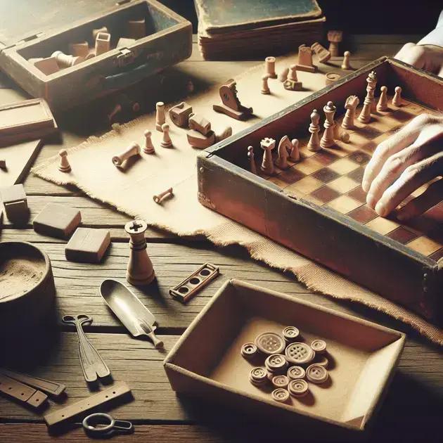 Restaurando Jogos De Tabuleiro Antigos: Peças, Caixa E Tabuleiro